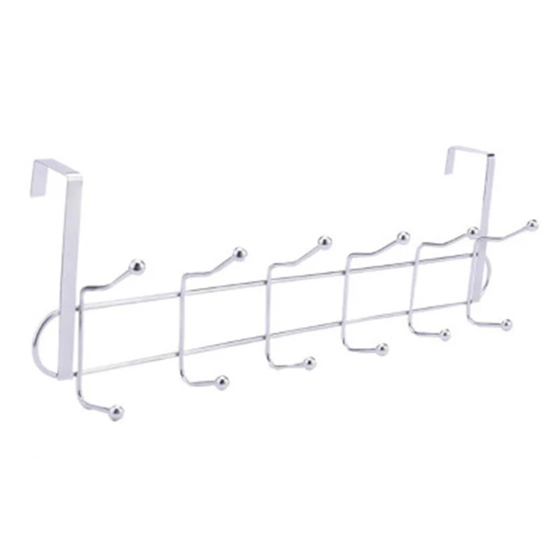 

Simple Home Decoration Storage Rack The Door Hook Durable Towel Rack (12 Hooks)