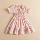 Повседневные платья для маленьких девочек, винтажное платье с цветочным рисунком, платье для вечерние, детская одежда для принцессы на день рождения