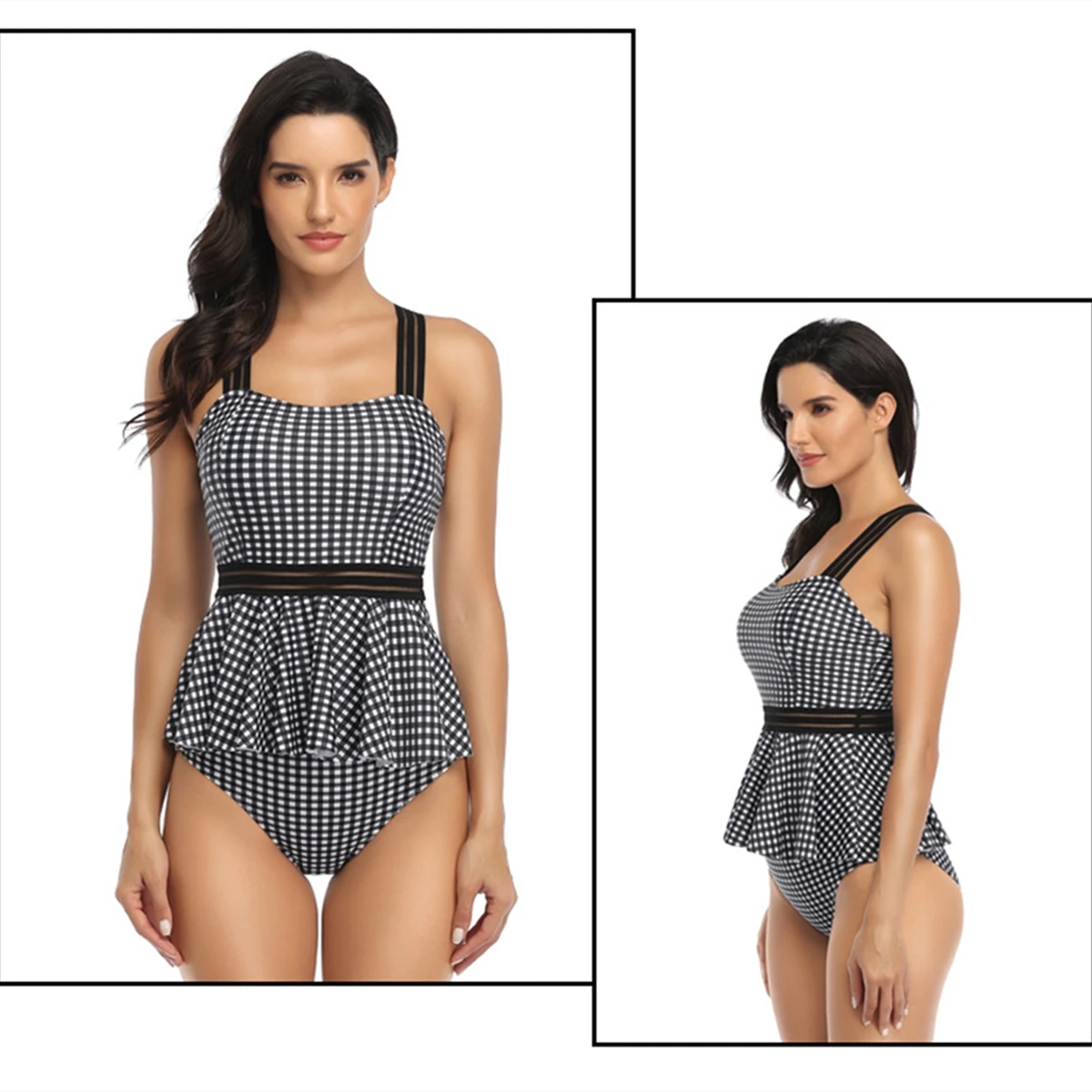 

Swimsuit Women 2021 Bikini Set 2 Pieces Summer Beach Clothing Plus Size Ladies Fashion Boho Style Swimming Suit Halteres Biquini