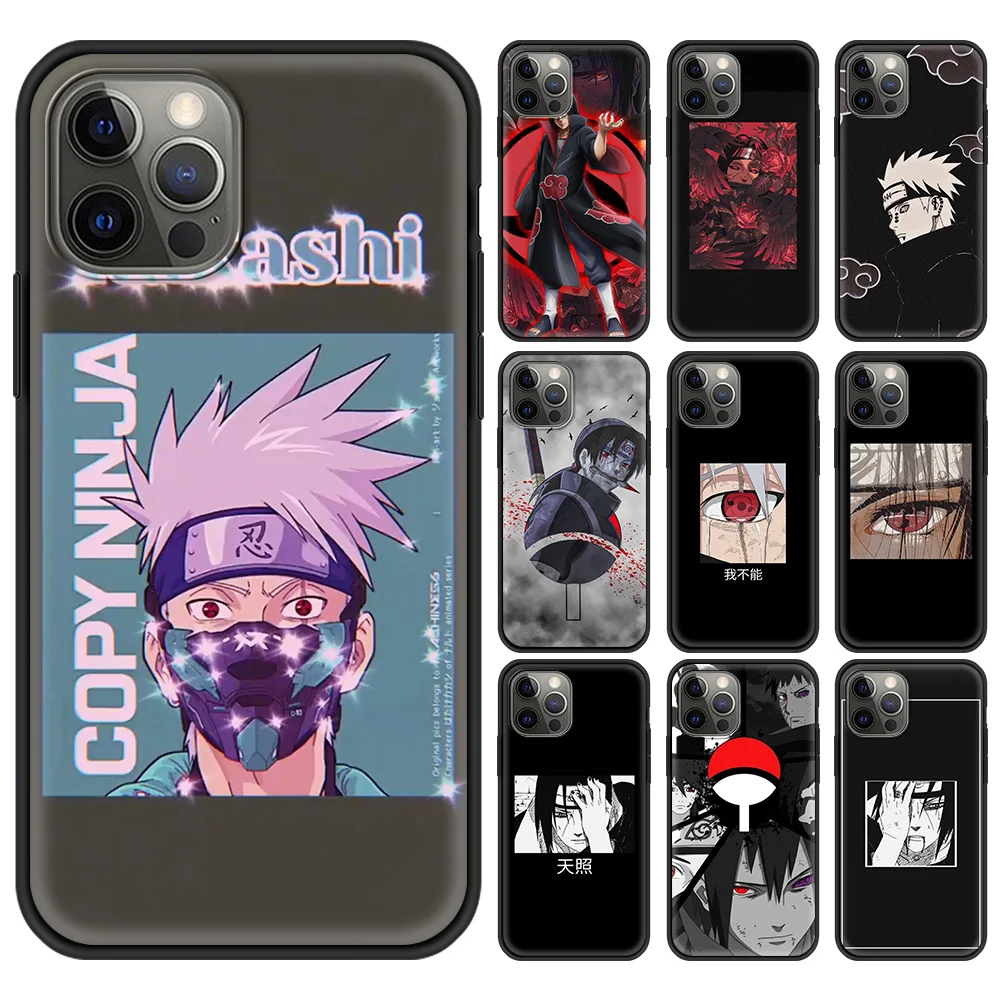 

Phone Case Cover for iPhone 7 8 12 13 11 Pro MAX XR X XS MAX SE 2020 6 6S PLUS Luxury Soft Silicone TPU Shell Anime Akatsuki