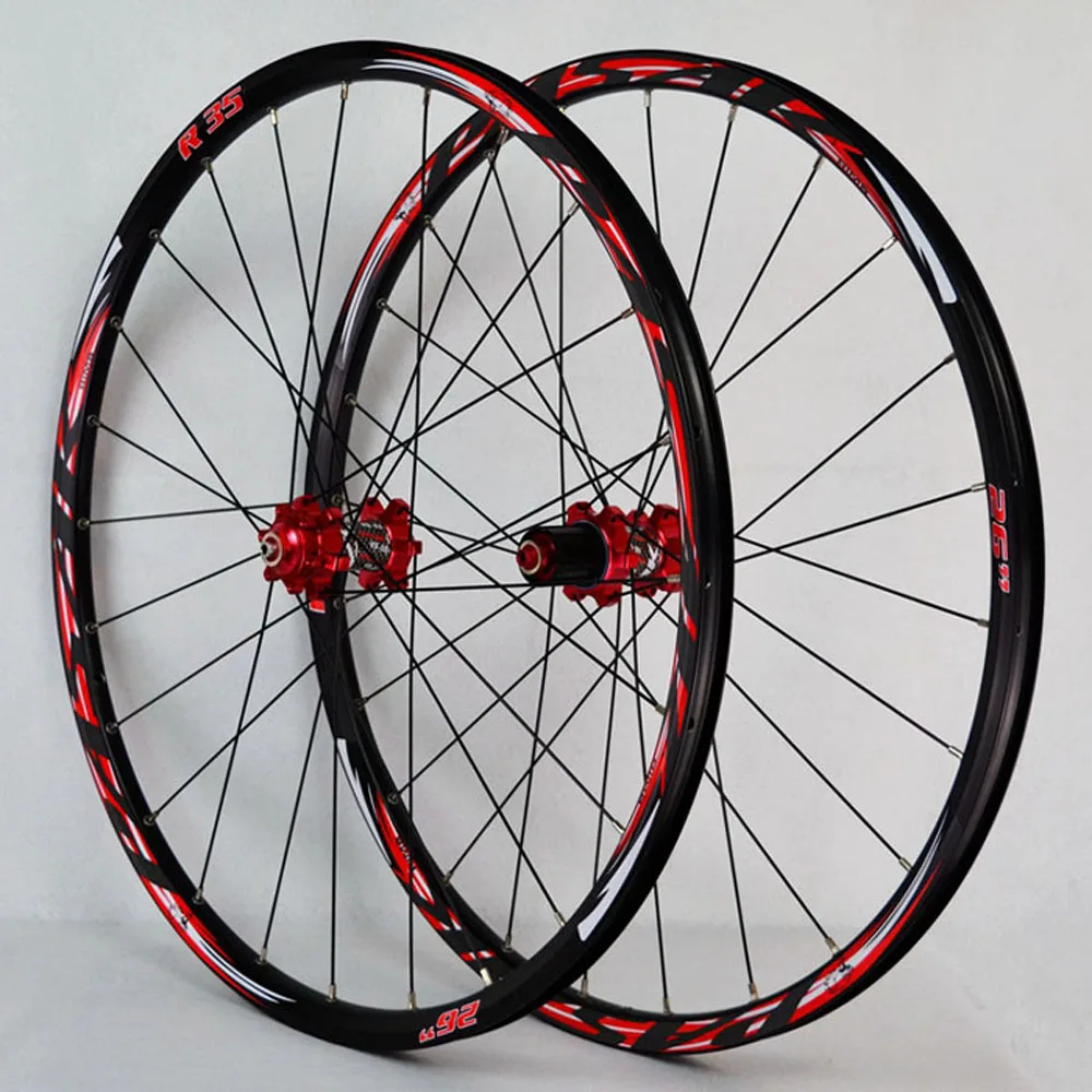 Pasak Mtb Колесная 26 27 5 er Гладкий подшипник спереди 2 сзади 4 Alu диски 24 Отверстия