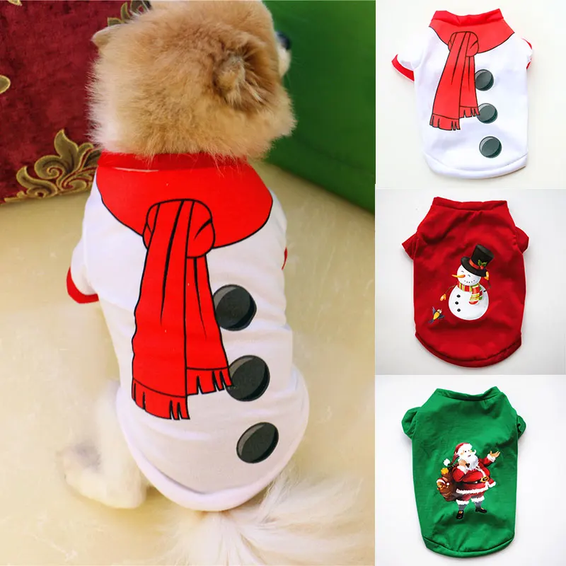 

Christmas Series Pet Clothes For Small Medium Dog Xmas Costumes Winter Warm Coat Sweater Shirt Pet Clothing Cute Puppy Outfit