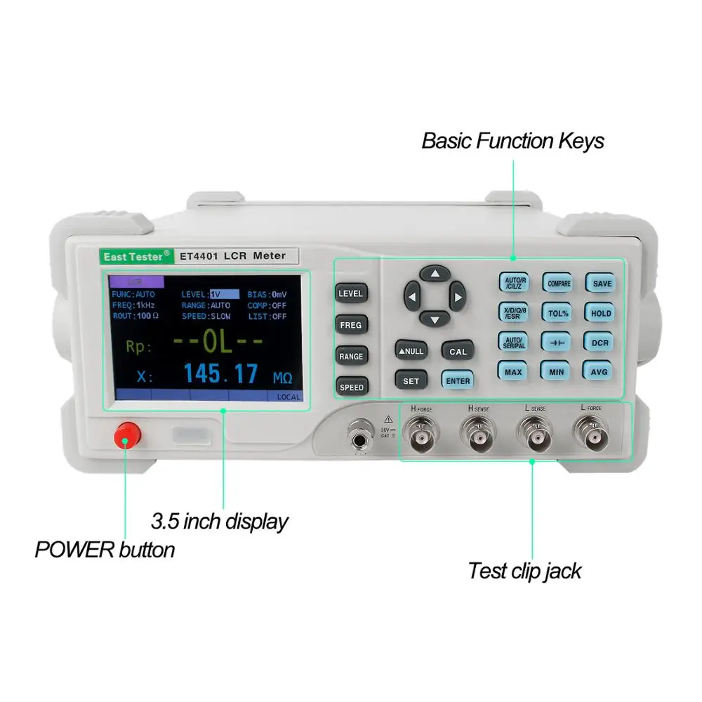 Высокоточный Настольный Цифровой Измеритель LCR измеритель емкости