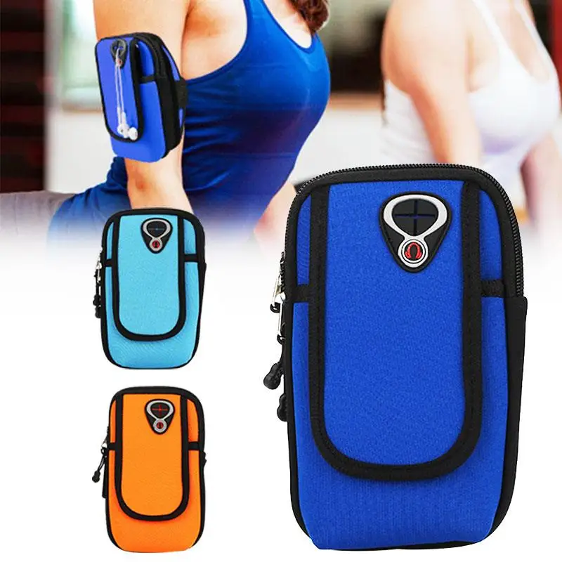 

Durable Nylon 3color Pockets Run Arm Band Wrist Wrap Fishing Sport Riding Arm Package Outdoor Mountaineering Movement