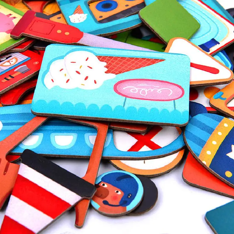 Пазл игрушки для детей развивающие дорожное оформление игровой набор лица