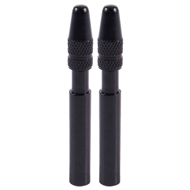 

2 x Bicycle 40mm Presta Valve Tire Tyre Extender Extension Cap Cover Adapter Black