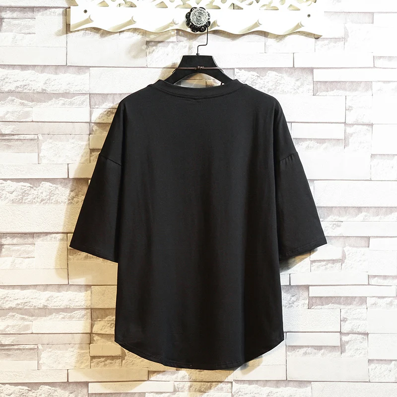 

5XL Short Sleeve T Shirt Men Hip Hop Mens Cotton Plus Size Tshirt O-neck Summer Tee Running Causal Fashion Loose Knitted Tshirts