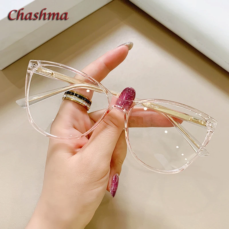 Женские очки кошачий глаз Chashma оправа для солнцезащитных очков TR 90 модные в