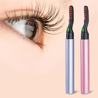 heated eyelash curler battery powered electric eyelash curler portable and easy to use quick natural curling and long lasting