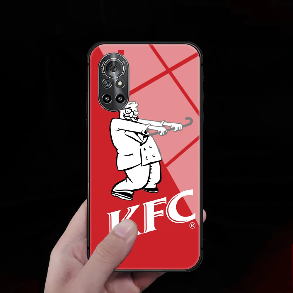 

Kentucky Fried Chicken KFC Tempered Glass Phone Case Cover For Huawei Honor Oppo Reno Find X2 X3 5 7 8 9 10 20 A I X Pro Lite