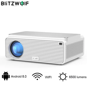 ЖК-проектор Blitzwolf BW-VP3, 380 ANSI 6500 люмен Android 8,0 16 Гб bluetooth, 4K разрешение, Система домашнего кинотеатра
