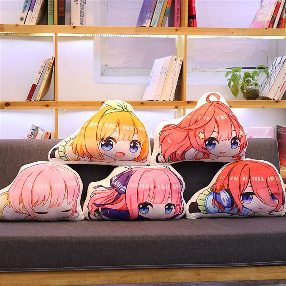 45 см аниме Go Toubun No Hanayome очень женственный и Quintuplets Накано Ichika Мику Cos плюшевая