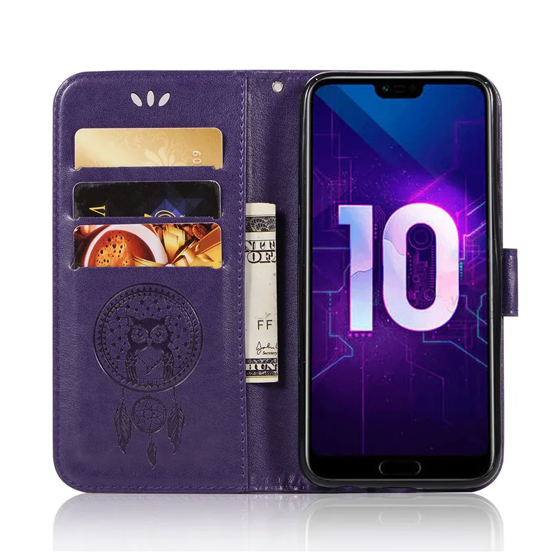 Чехол для Honor 10 чехол Huawei роскошный кожаный бумажник 5 84 с откидной крышкой