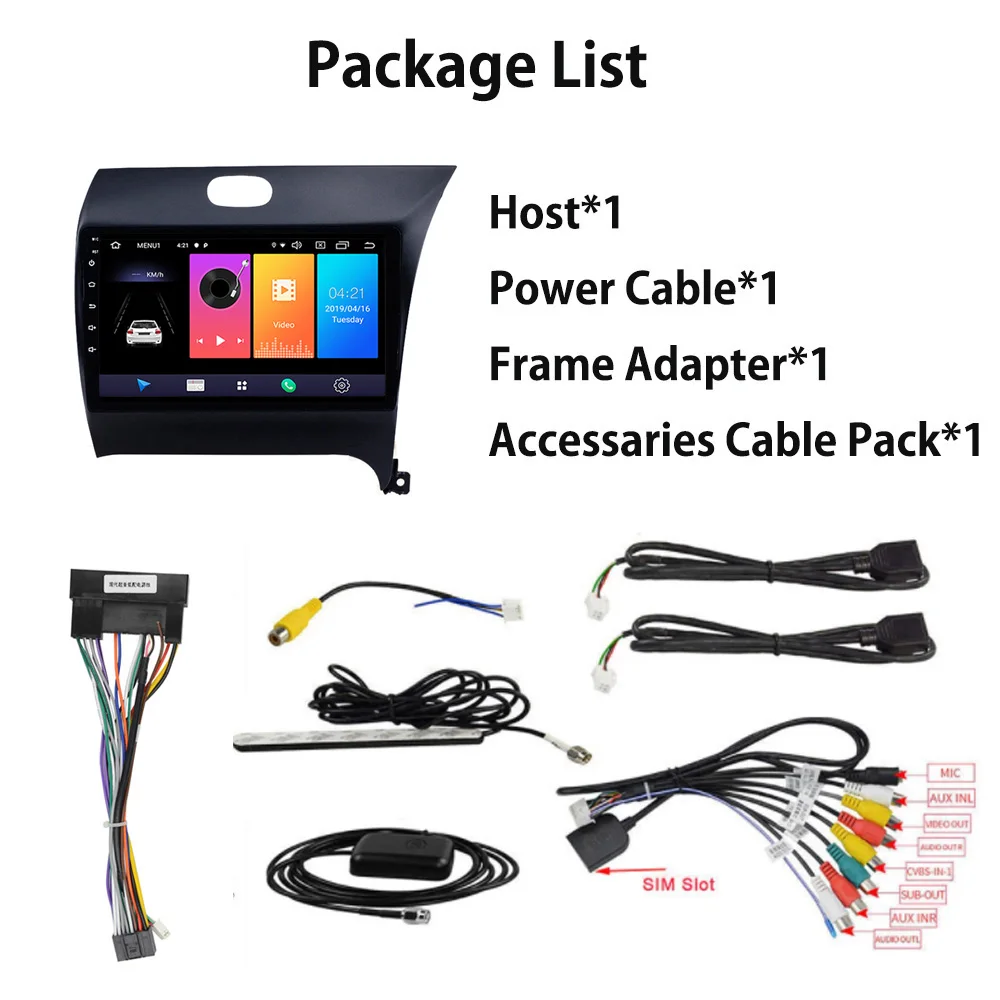 

Android 10.0 WIFI 4G Car Radio For KIA Cerato 3 2013-2017 Right Hand Drive GPS Navigation Autoradio 9" IPS Touchscreen Quad-Core