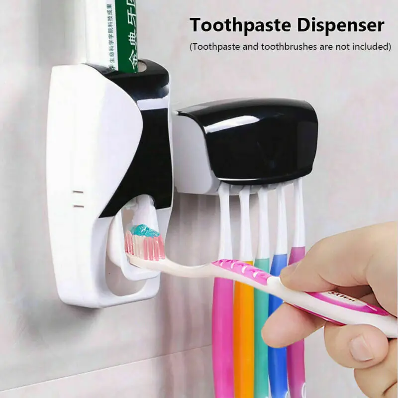 Настенный держатель для зубной щетки Automatische Zahnpasta Spender Tubenpresse Halter зубная паста