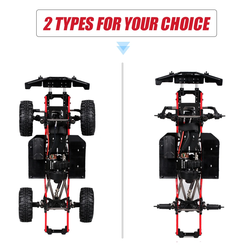 

AUSTAR A2X-313C RC Car Chassis 275mm Wheelbase Chassis Frame 540 35T Motor for 1/10 RC Crawler Car Axial SCX10 II RC Car