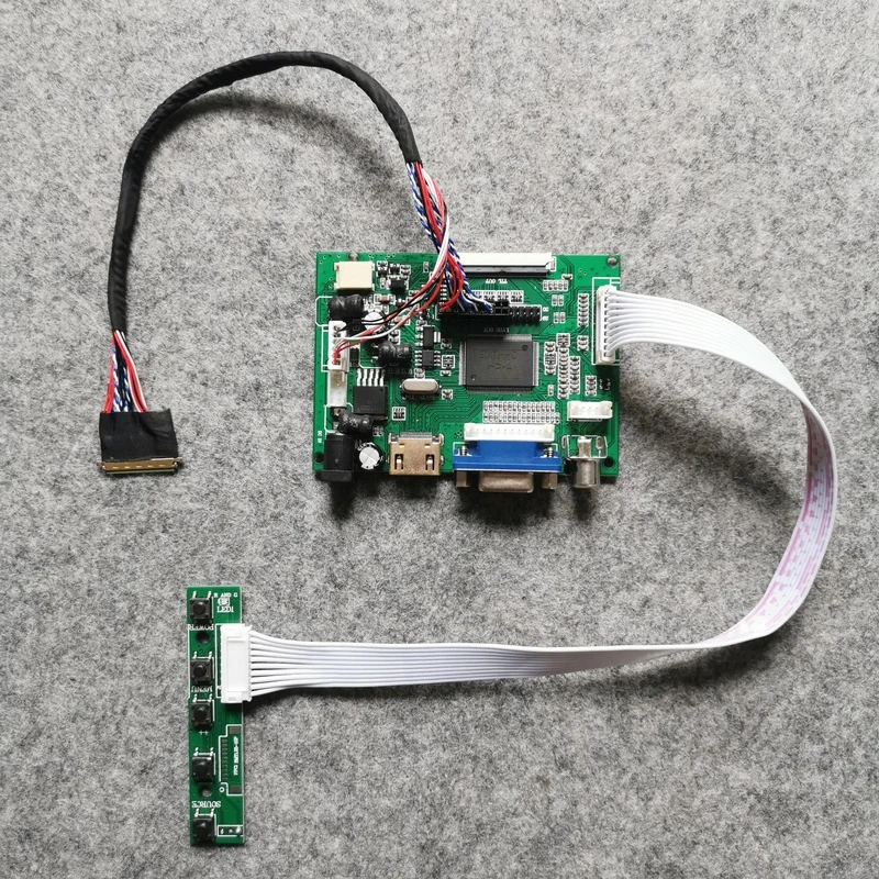 

40-Pin LVDS LCD Display Controller Board DIY Kit 1920*1080 WLED 60Hz For N156HGE/N164HGE/N173H6/N173HGE Panel VGA+AV Laptop