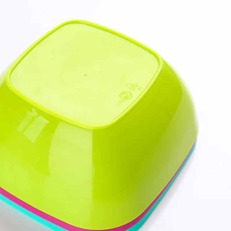 

Large Square Wheat Straw Bowl Fruits Salad Nuts Convenient Clean Bowls Kitchen Tableware Soybean Snack Container Kitchen Utensil