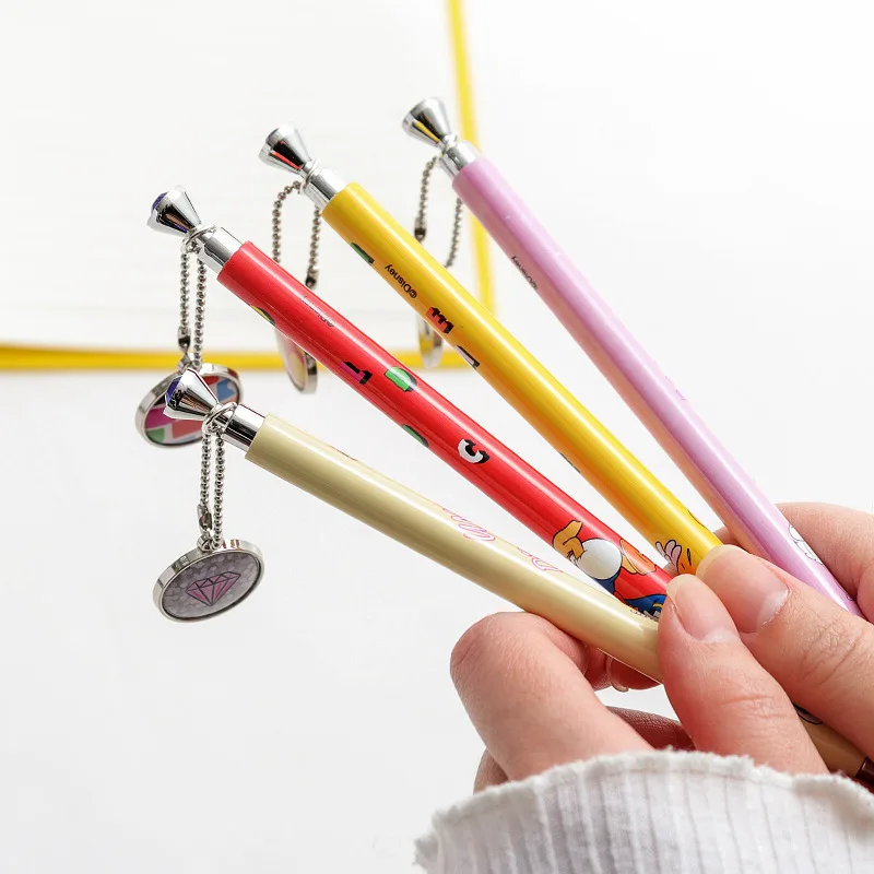 Подлинные ручки-гелевые для студентов Disney Mickey Mouse, механические карандаши Elsa Princess и креативный набор шариковых ручек.