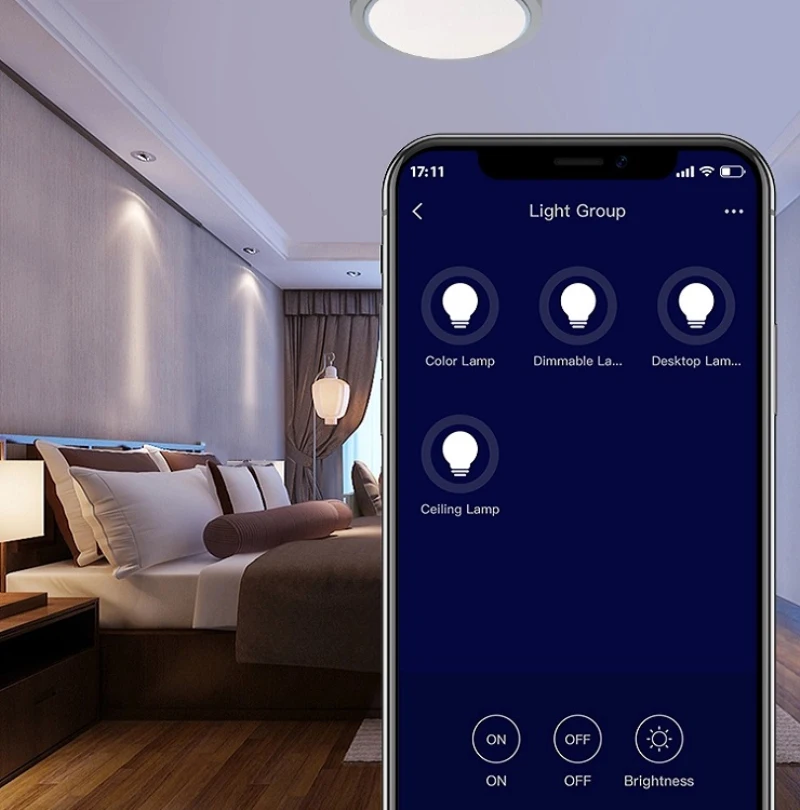 

New Smart Buld BroadLink LED Lemp LB27R1/LB26R1 220V Wi-Fi Smart RGB LED Bulb Works With Alexa and Google Home