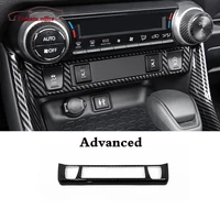 abs carbon fiber car central control trim panel cover seat heat button frame accessories for toyota rav4 xa50 2019 2020 2021