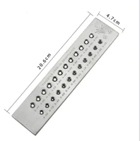 24 hole 1 piece of round hole hard alloy tungsten wire drawing plate gold and silver jewelry making drawing plate 2 70 5 00mm