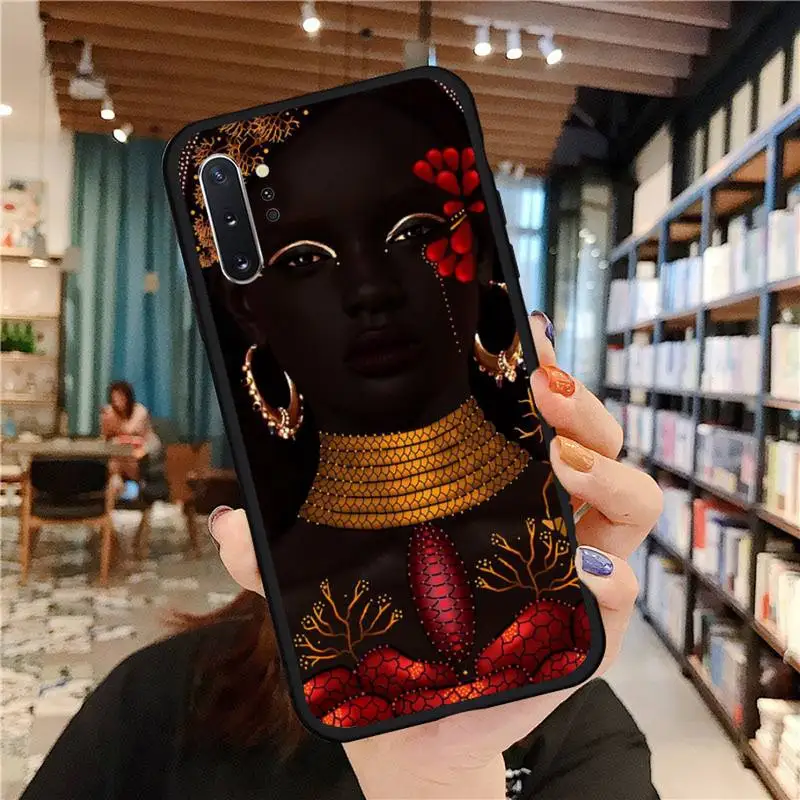 

Black girl women Phone Case for samsung galaxy a51 a52 a71 a50 a12 a72 a21s a70 s21 s20 fe s10 note 20 10 ultra plus coque