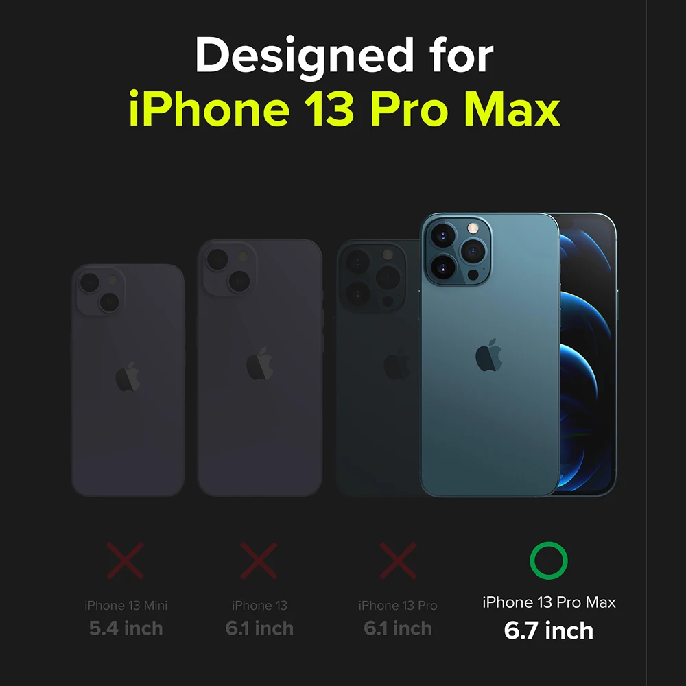 Ringke Fusion X for iPhone 13 Pro Max Case Heavy Duty Shock Absorption Soft TPU Frame Transparent Hard PC Back Hybrid Cover