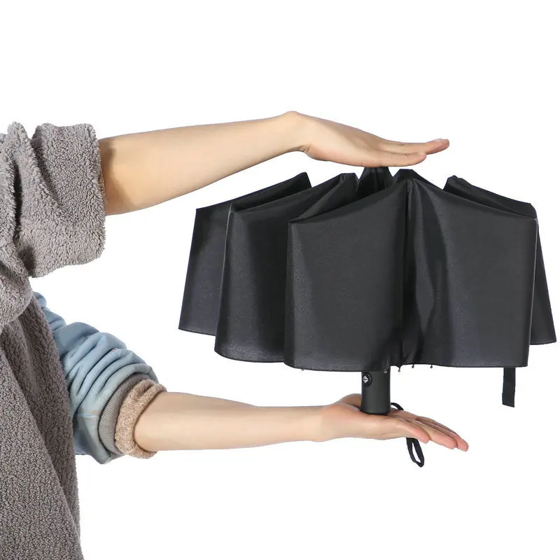 

Автоматический зонт от дождя, 8 костей, портативный, три складных, для мужчин и женщин, деловой, портативный, дорожный, от дождя, карманный