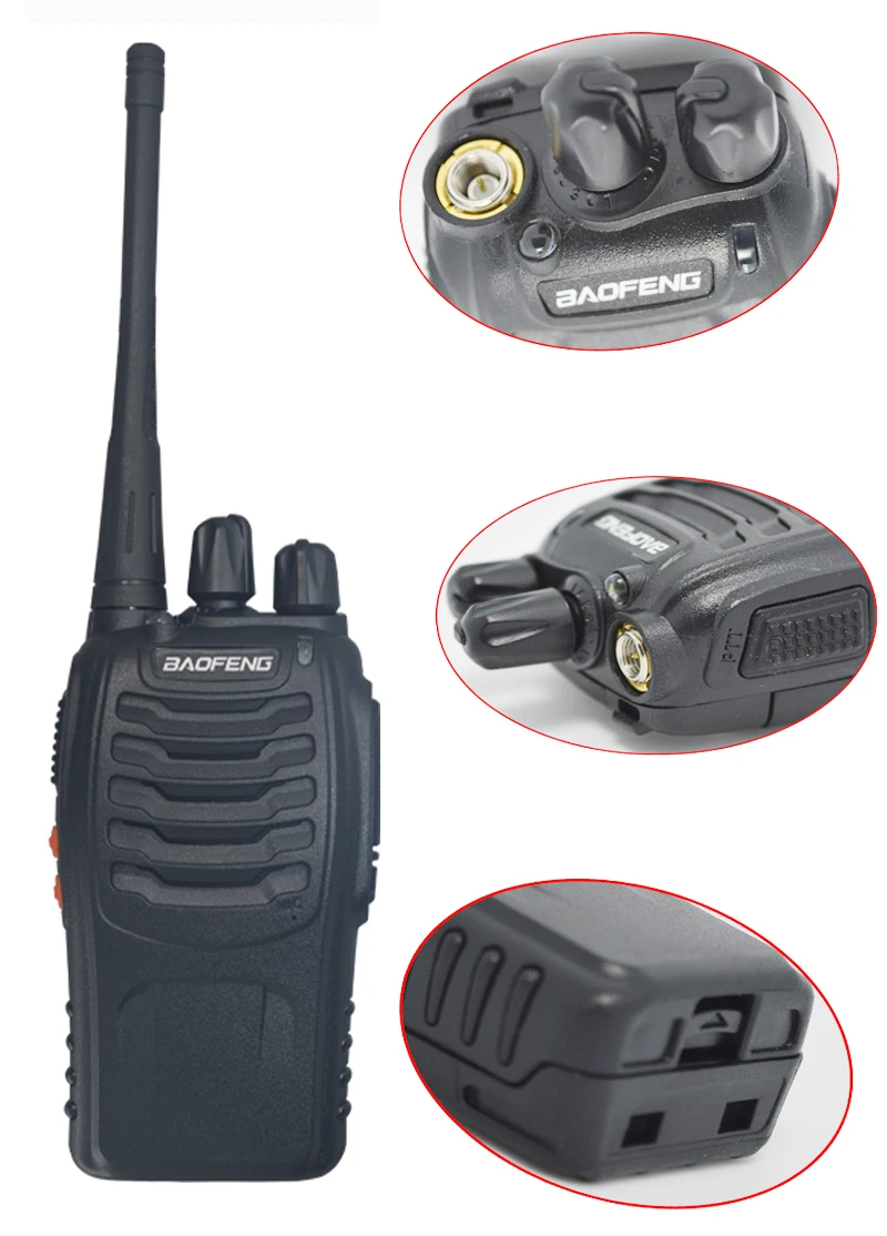 2 шт./лот baofeng BF-888S Walkie talkie двухстороннее Радио BF 888s UHF 400-470MHz 16CH рация радио приемопередатчик