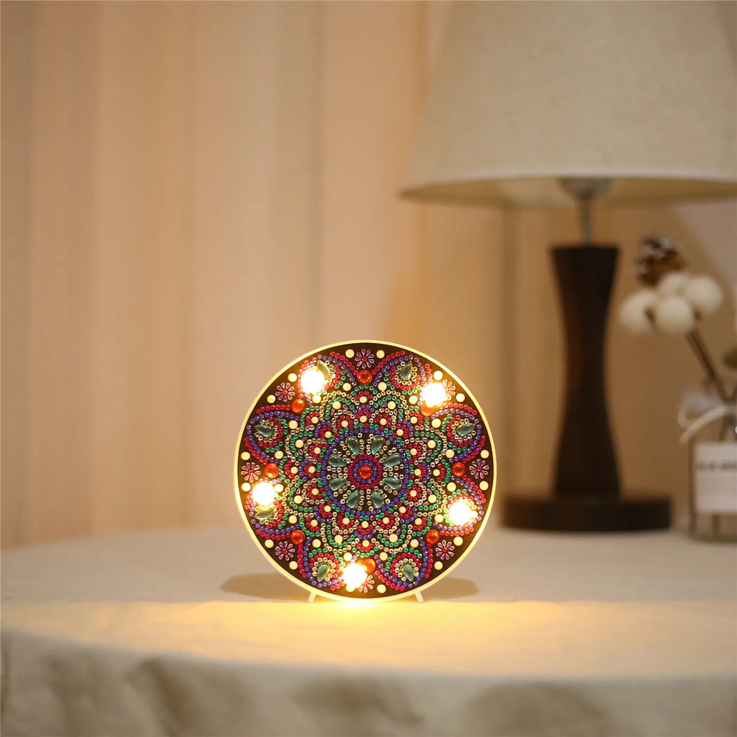 LED-ZXD006 5D DIY Алмазная картина светодиодный светильник Снеговик специальная форма мозаика вышивка Сова незавершенный комплект Рождественский подарок - Цвет: LED-ZXD006