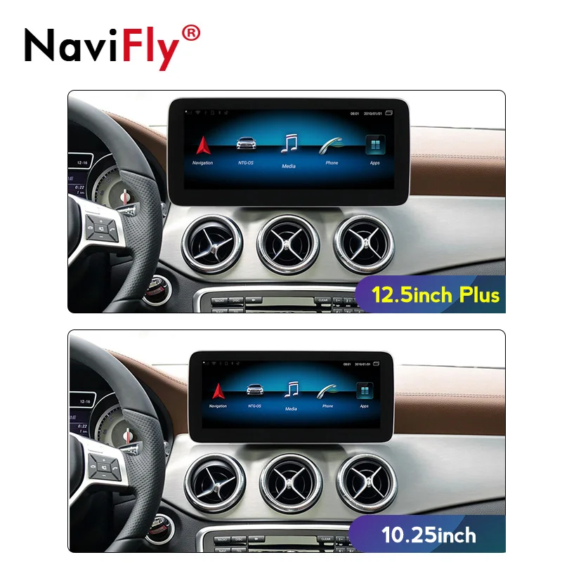 NaviFly 8 Гб 128 ГБ Android 10 автомобильный радиоприемник с навигацией GPS плеер для Mercedes Benz