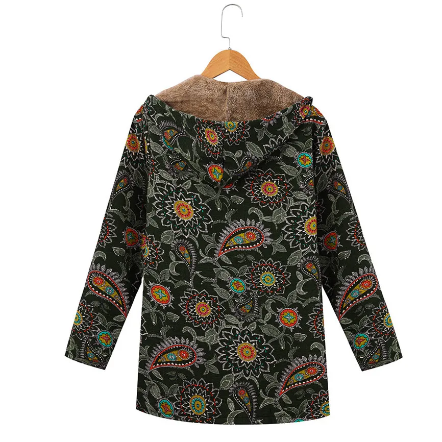 Женское винтажное пальто большого размера плюс теплая верхняя одежда в стиле