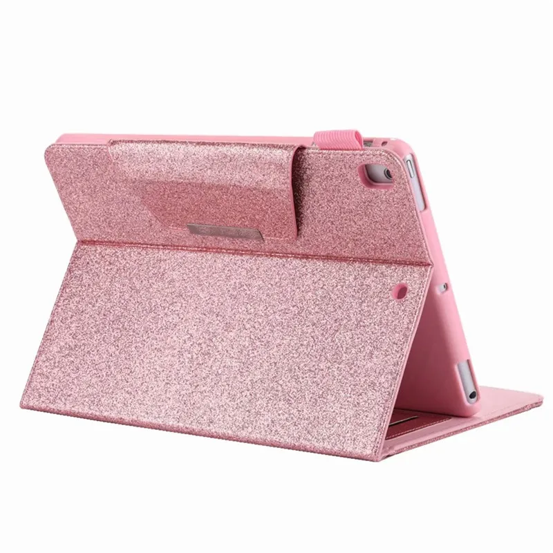 Блестящий чехол для iPad 9 7 2017 2018 новый A1822 A1893 из искусственной кожи с функцией