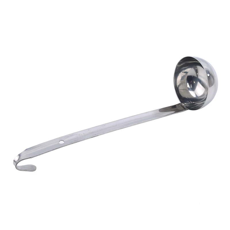 Мини консервирования соуса Нержавеющая сталь половник с мерной шкалой ложка для