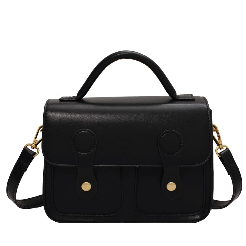 Однотонная маленькая Наплечная кросс-боди сумка LEFTSIDE из искусственной кожи с