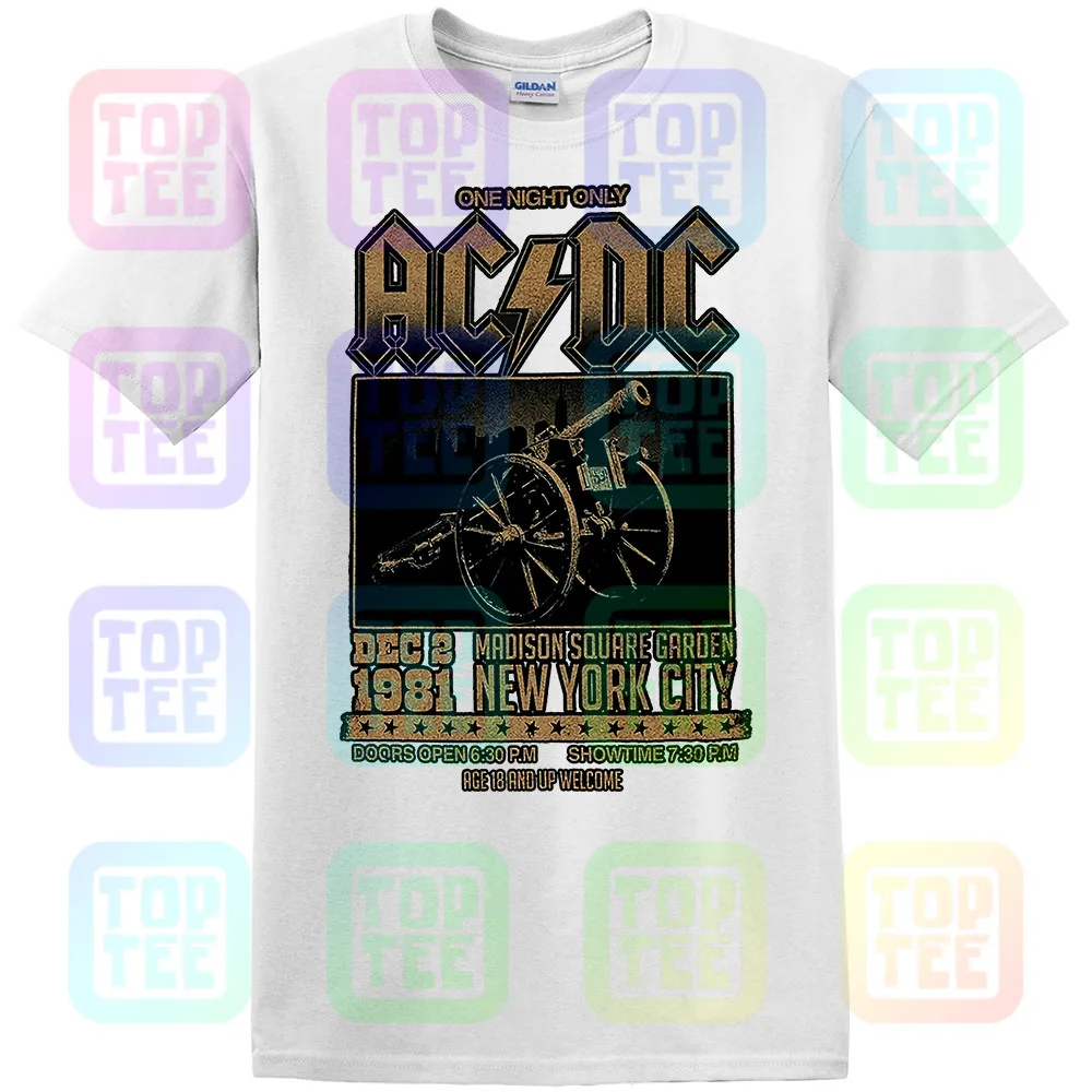 Официальный AC/DC Футболка Мэдисон Сквер Гарденс для тех, кто о рок Тур 1981