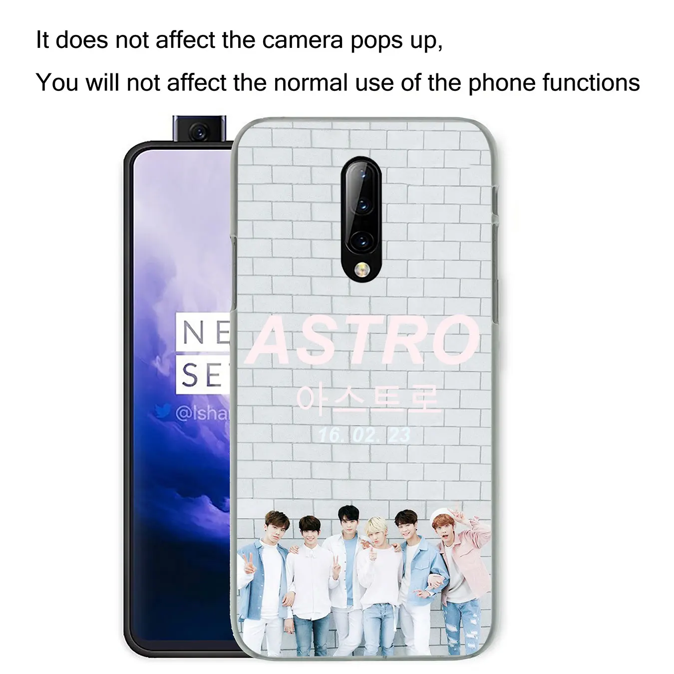 Твердый пластиковый чехол KPOP ASTRO в форме сердца для сотового телефона Oneplus 7 7T Pro 6 6t