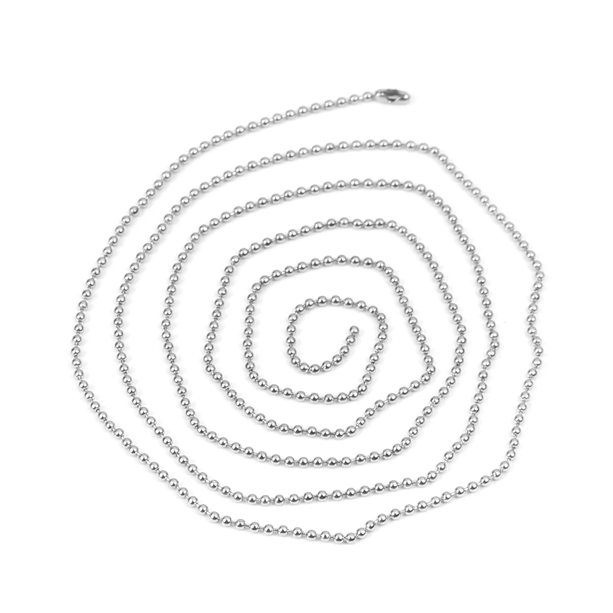 Модное миниатюрное колье для женщин шариковая цепь из нержавеющей стали