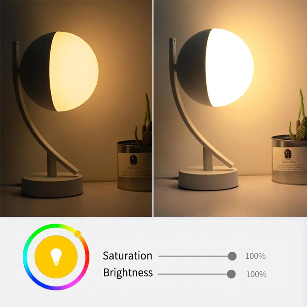 

LED Wireless Wi-Fi Intelligent lamp Voice Control LED Moon Shaped Intelligent Lamp