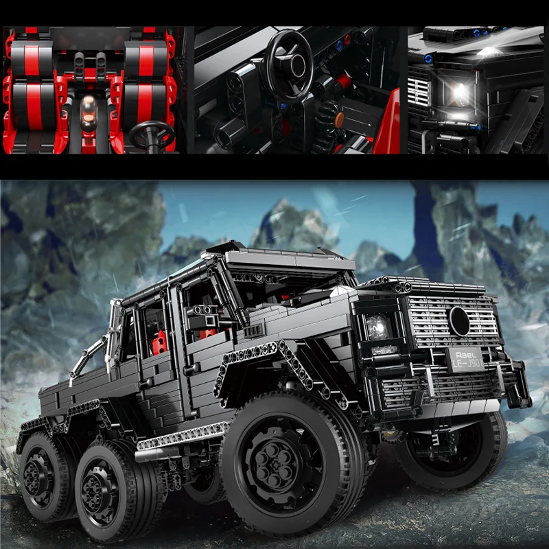 

3300pcs Off-road 6x6 LAND CRUISER Technic City Creator SUV Vehicle RC/Non-RC Building Block Bricks Children Toys Kids Gifts