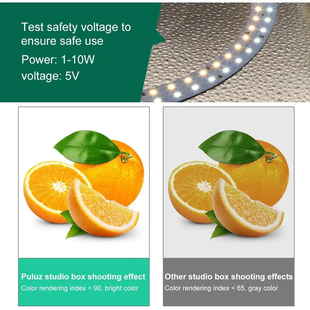 Мини светильник тбокс PULUZ для фотостудии складной кольцевой короб фотосъемки с