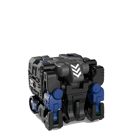 Трансформированная игрушка серия зверя голубая Броня 22 подвижная острые