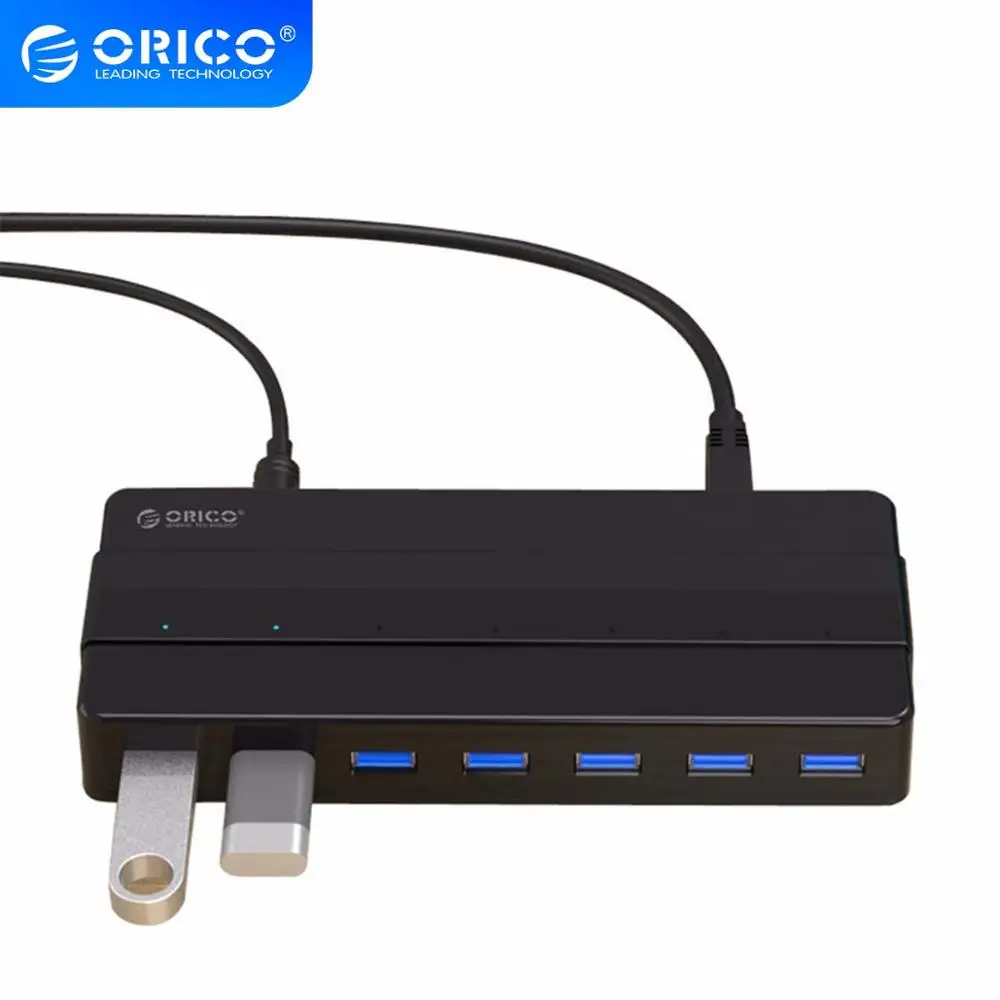 Настольный Концентратор ORICO с 7 портами USB 3 0 12 В а концентратор питания для