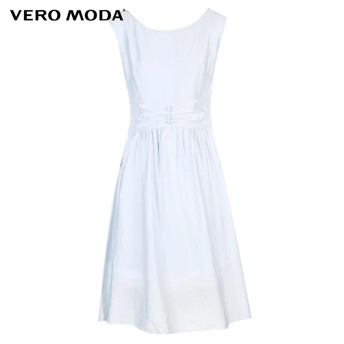 

Vero Moda Women's Summer Sundress Vintage Style Glossy Sleeveless Party Dress | 31927A513