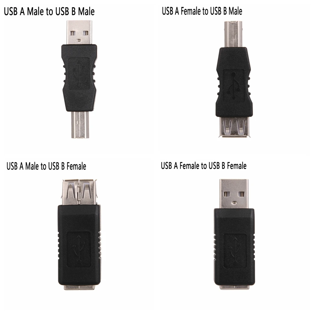 5 шт. USB 2 0 type A Female to B Мужской принтер сканер адаптер конвертер Разъем