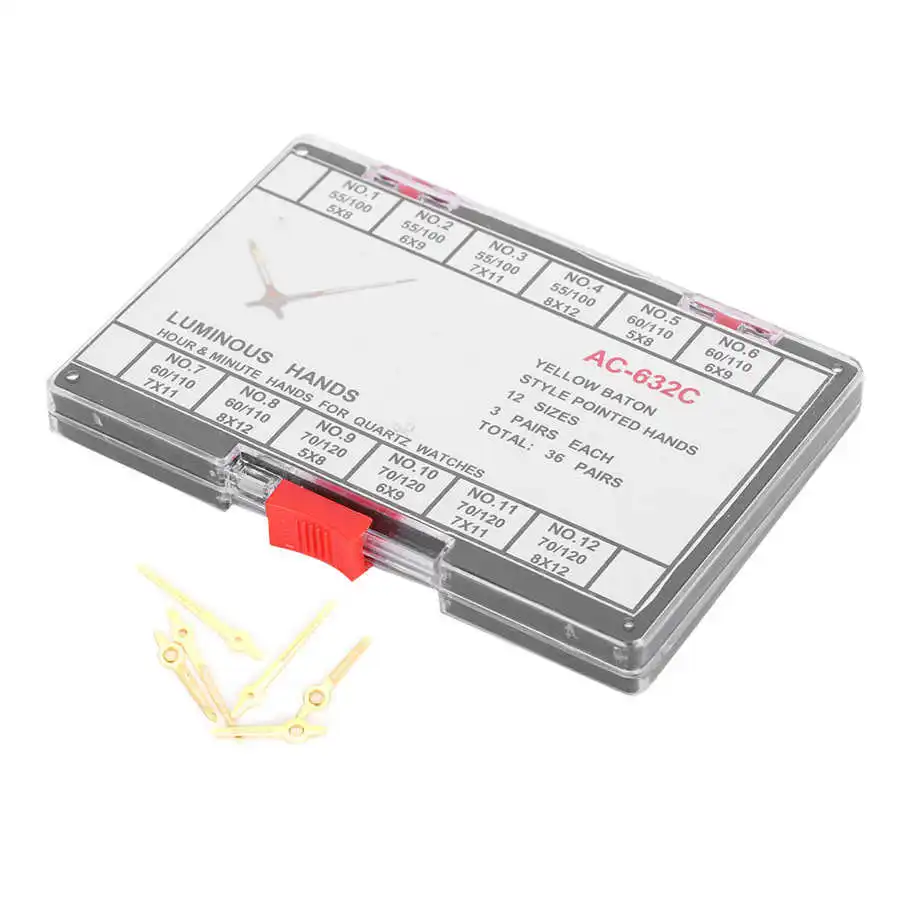 Коробка для часов часы минуты стрелки светящиеся часовой механизм аксессуар (AC‑