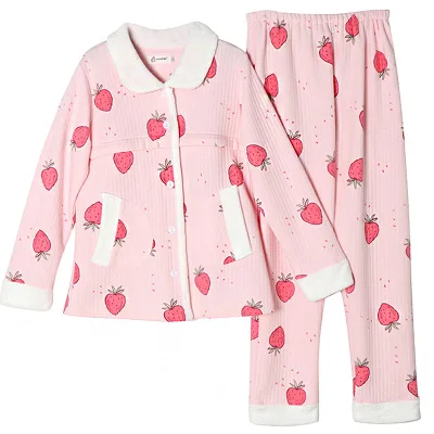 Взрывные модели новая зимняя одежда с принтом клубники хлопковая для грудного