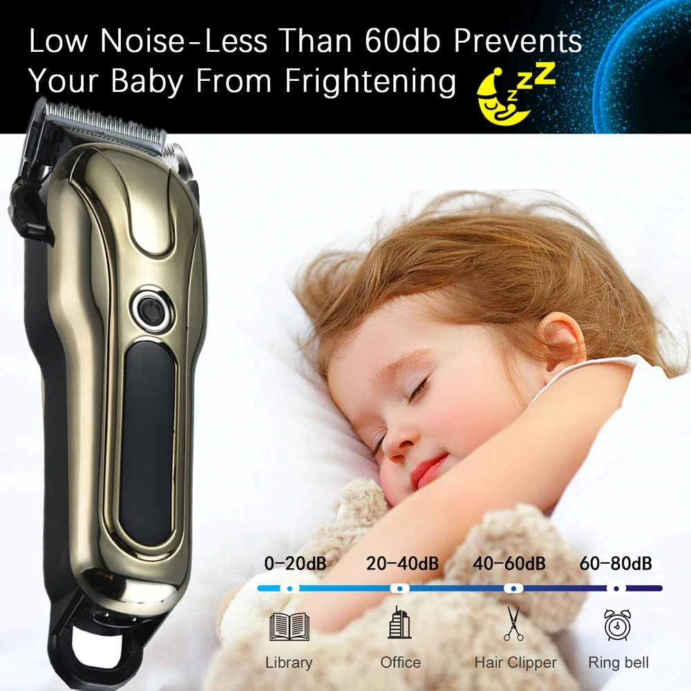 

Men Hair Trimmer Rechargeable Hair Clipper Hair Shaving Machine Hair Cutting Beard Electric Razor Hair Clippers for Men Trimmer