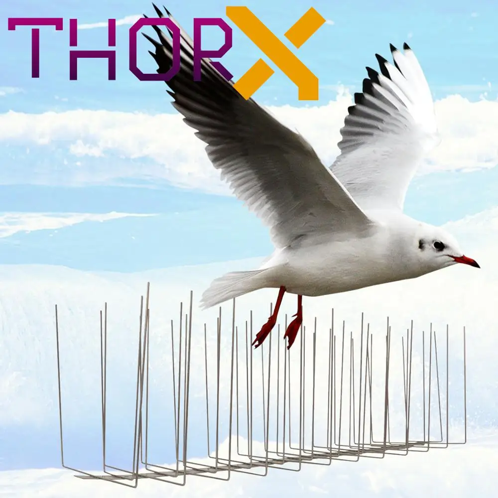 WL-04-TB 4-рядные шипы в виде чайки птиц на основании из нержавеющей